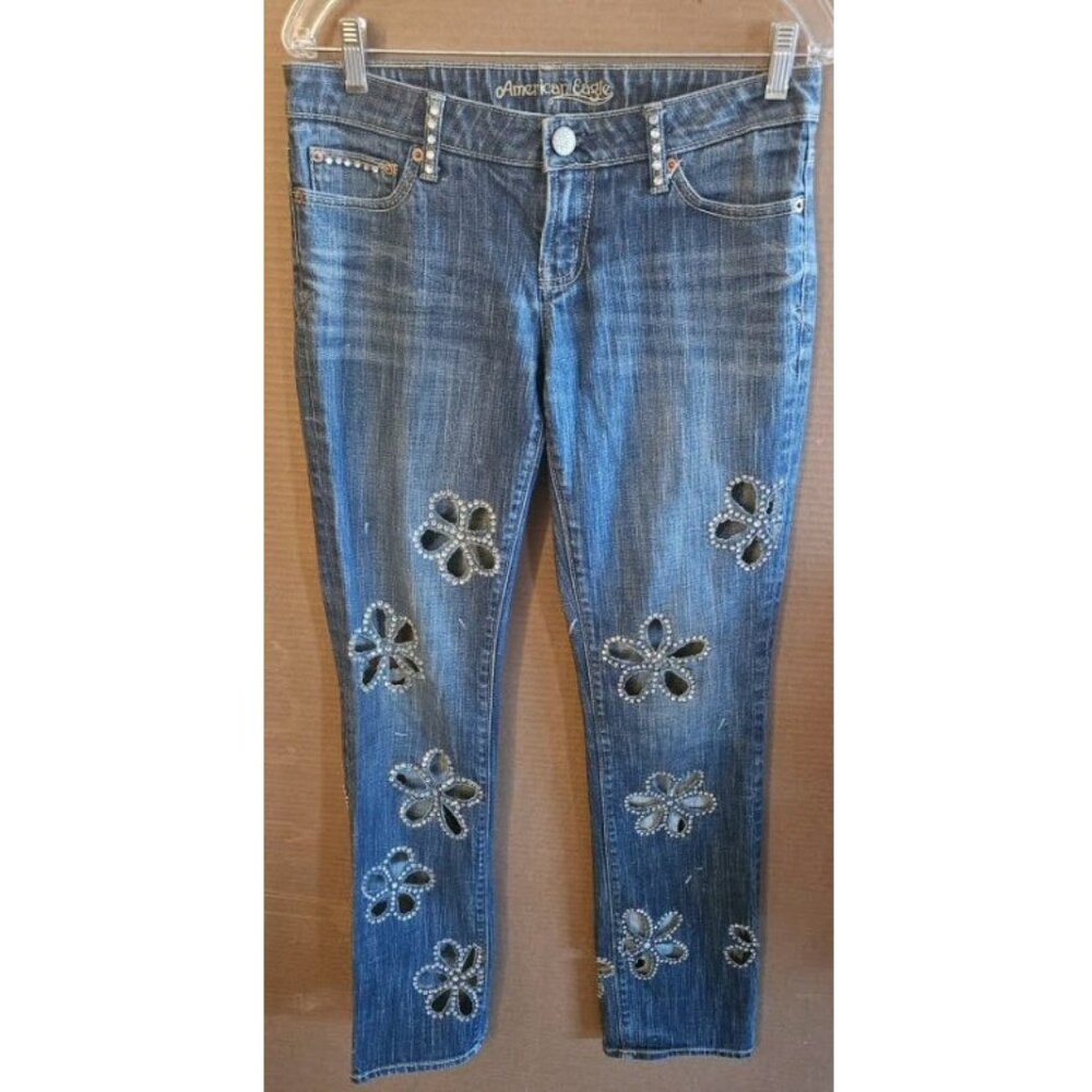 American Eagle Denim Cut-Out Jeans